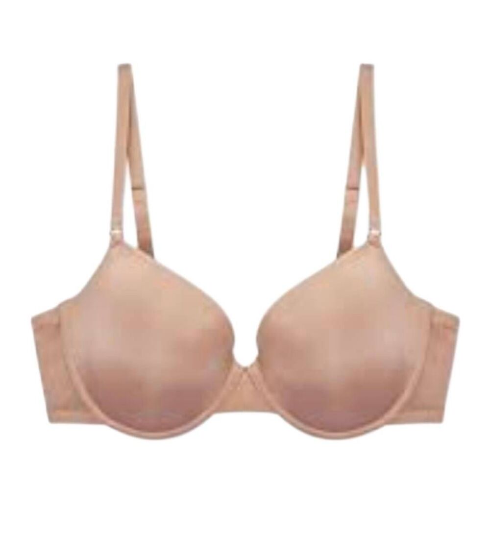 Primark Essentials Sand T-Shirt Bra – Size 36C – Smooth Nylon Blend NEW NWT